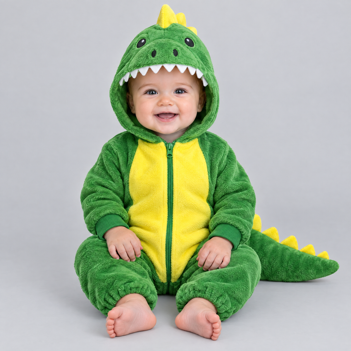 Baby dinosaur costume in Green