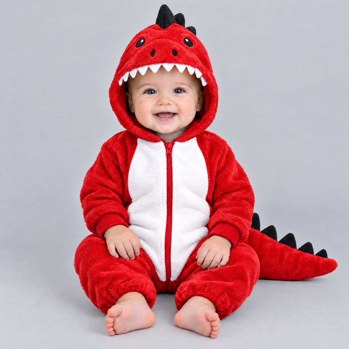 Baby dinosaur costume in Red